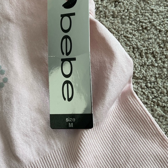 NEW Bebe Baby Pink Sleeveless top size M - Picture 4 of 7